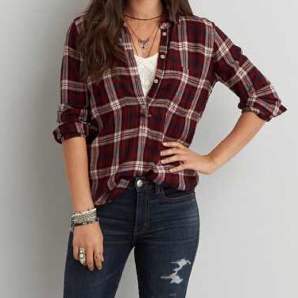 AE Boyfriend fit flannel